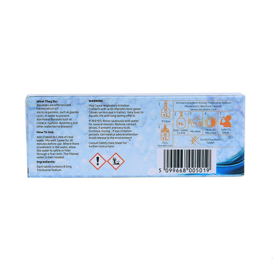 Waterzuiverings tabletten (voor 50 liter)